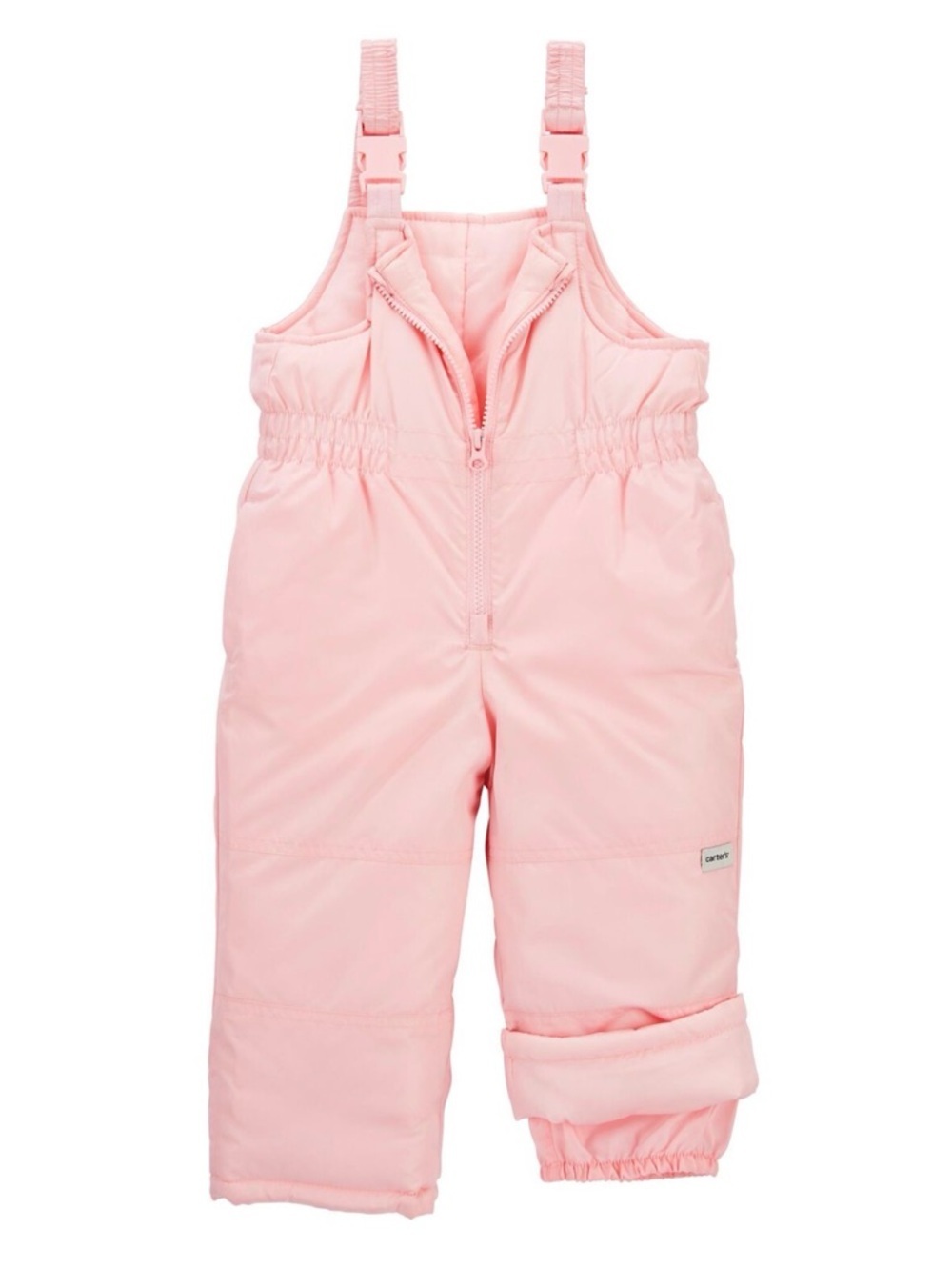 Carter’s Pink Snow Bib Pants 18 Months Baby Girl Winter Snowsuit Overalls - Picture 2 of 7